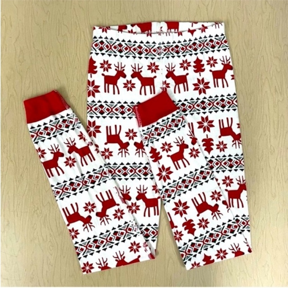 Hanna Andersson Pajama Pants Boys 12 150cm Girls Long Johns Organic Dear Deer